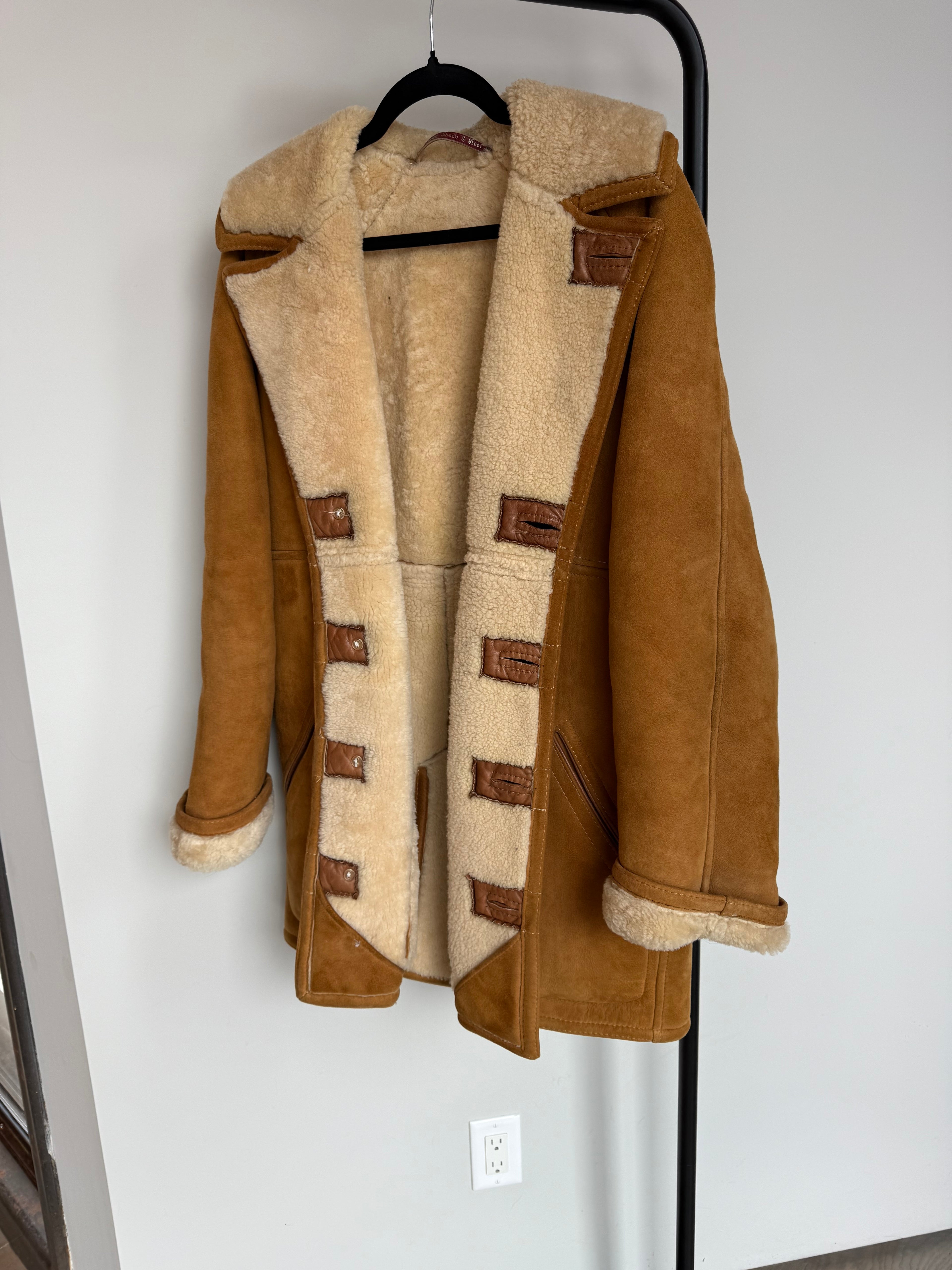 Amazing Large Vintage Shearling Extra Thick
