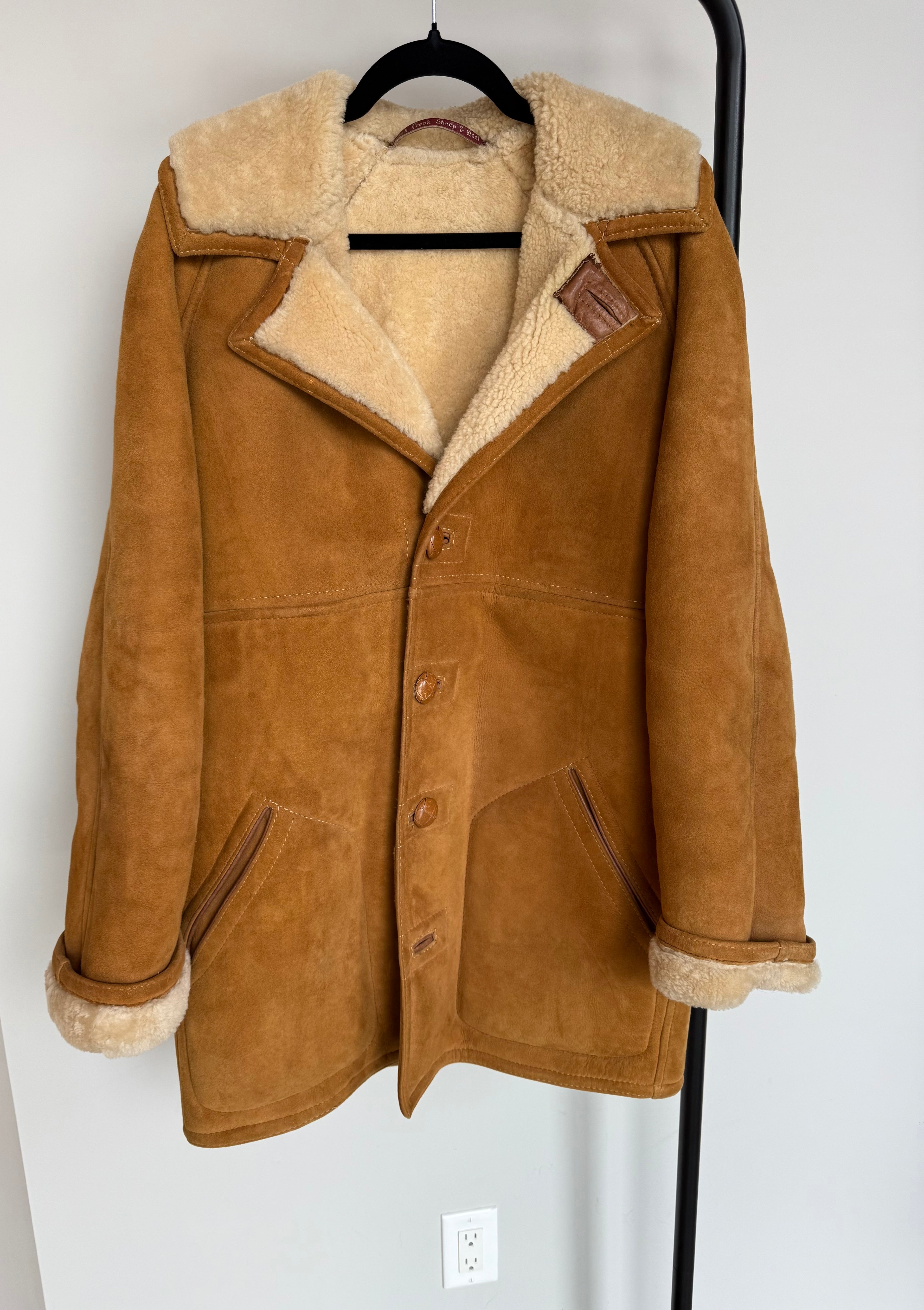 Amazing Large Vintage Shearling Extra Thick